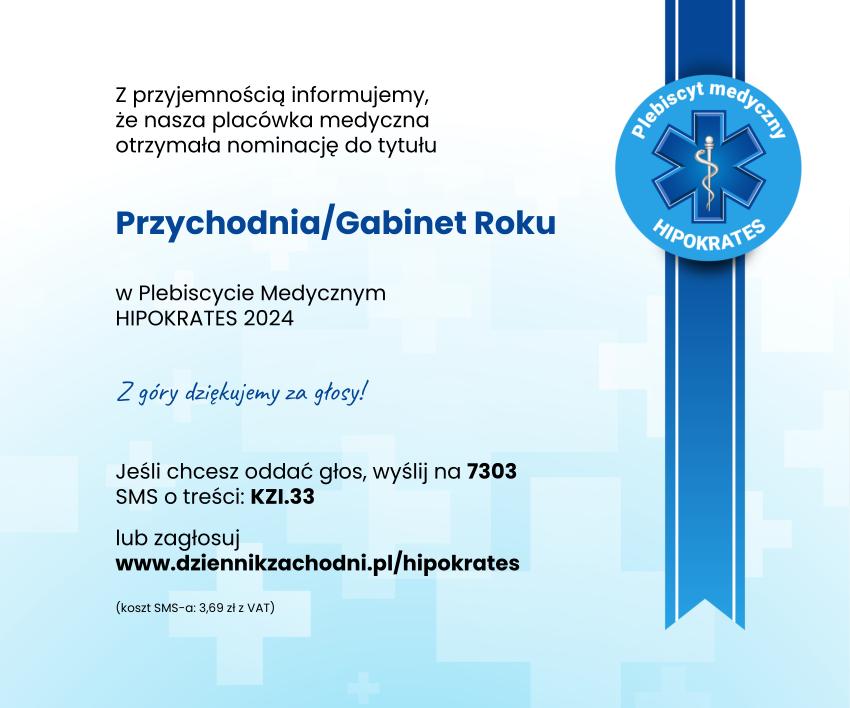 Nominacja Hospicjum do tytułu Przychodnia/Gabinet Roku